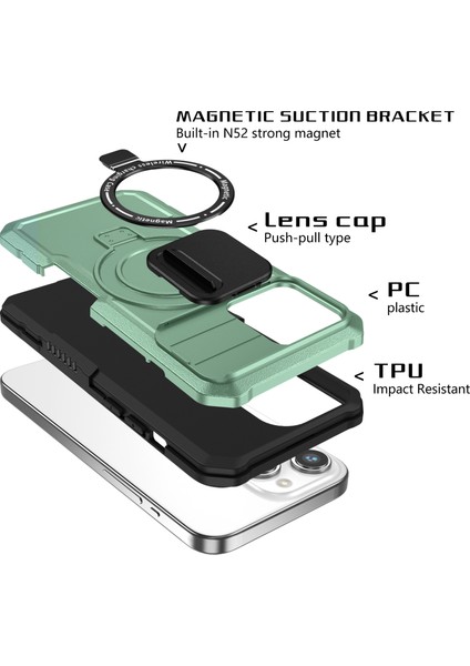 iPhone 14 Pro Manyetik Kayar Lens lı TeIefon Kılıfı (Yurt Dışından) fırsatları
