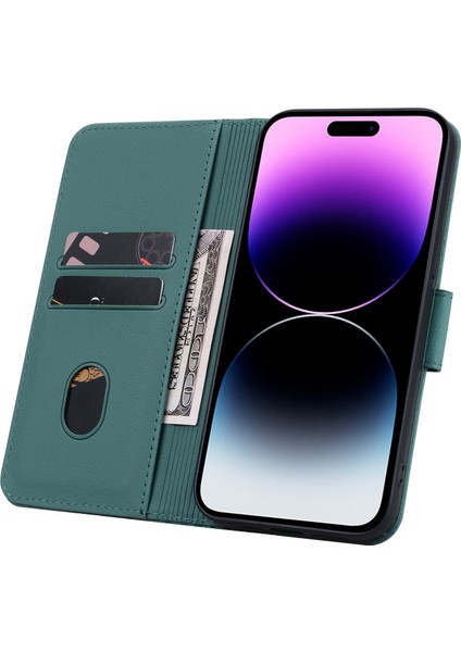 iPhone 14 Pro Max Deri Basılı Rhombus TeIefon Kılıfı (Yurt Dışından) fiyatları
