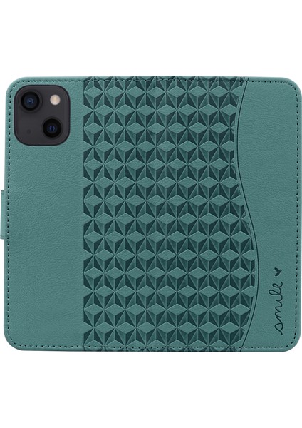 iPhone 15 Plus Rhombus Presict Iş Deri TeIefon Kılıfı (Yurt Dışından) modelleri