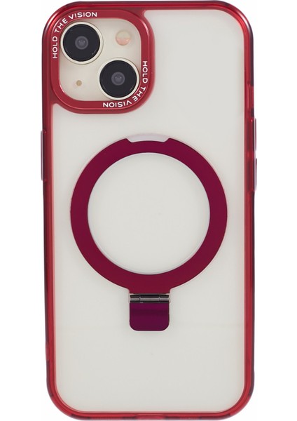 iPhone 15 Plus Şeffaf Kasa Tpu+Pc Görünmez Manyetik TeIefon Kılıfı (Yurt Dışından)