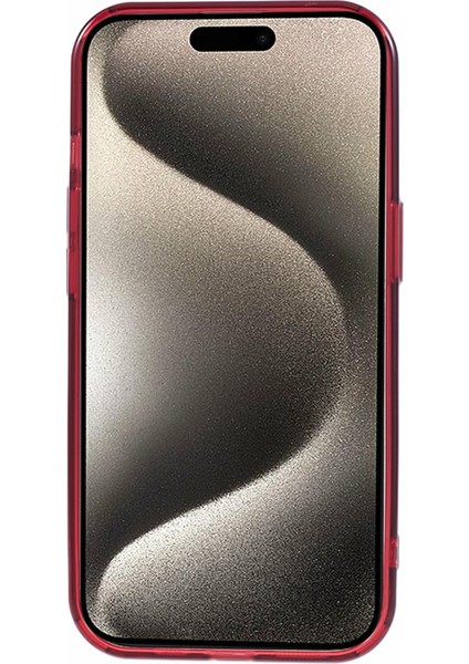 iPhone 15 Plus Şeffaf Kasa Tpu+Pc Görünmez Manyetik TeIefon Kılıfı (Yurt Dışından)