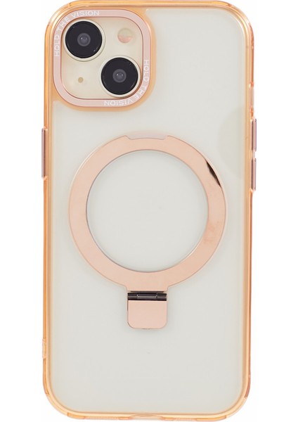iPhone 15 Plus Şeffaf Kasa Tpu+Pc Görünmez Manyetik TeIefon Kılıfı (Yurt Dışından)