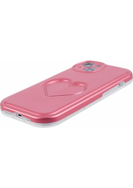 iPhone 14 3D Effect Heart Phone Tpu TeIefon Kılıfı (Yurt Dışından)