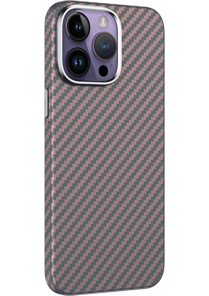 iPhone 14 Pro Max Karbon Fiber Doku Pc TeIefon Kılıfı (Yurt Dışından)