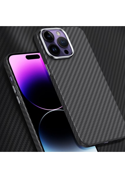 iPhone 14 Pro Max Karbon Fiber Doku Pc TeIefon Kılıfı (Yurt Dışından) fırsatları