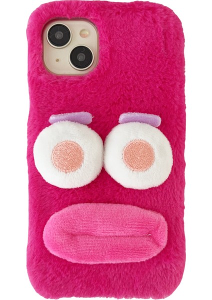 iPhone 15 Plus Cartoon Sosis Şeklinde Dudak Peluş+Tpu Fall Anti Tele Anti TeIefon Kılıfı (Yurt Dışından)