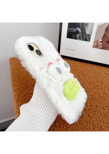 iPhone 15 Plus Cartoon Sosis Şeklinde Dudak Peluş+Tpu Fall Anti Tele Anti TeIefon Kılıfı (Yurt Dışından) fırsatları