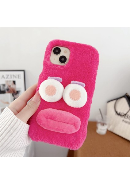 iPhone 15 Plus Cartoon Sosis Şeklinde Dudak Peluş+Tpu Fall Anti Tele Anti TeIefon Kılıfı (Yurt Dışından) indirimleri