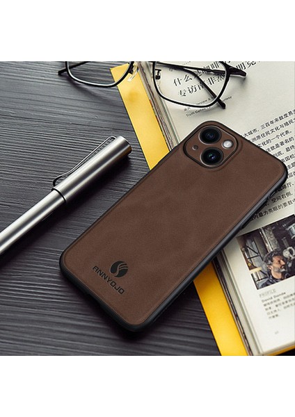 iPhone 15 Plus Pu Deri+Pc+Tpu Desteği Manyetik Araç Montajı TeIefon Kılıfı (Yurt Dışından) fırsatları