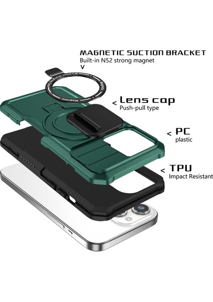 iPhone 14 Pro Max Lens Koruma Manyetik TeIefon Kılıfı (Yurt Dışından) fırsatları