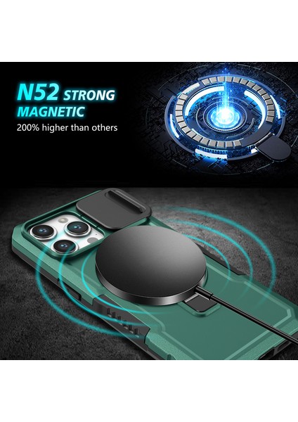 iPhone 14 Pro Max Lens Koruma Manyetik TeIefon Kılıfı (Yurt Dışından) indirimleri