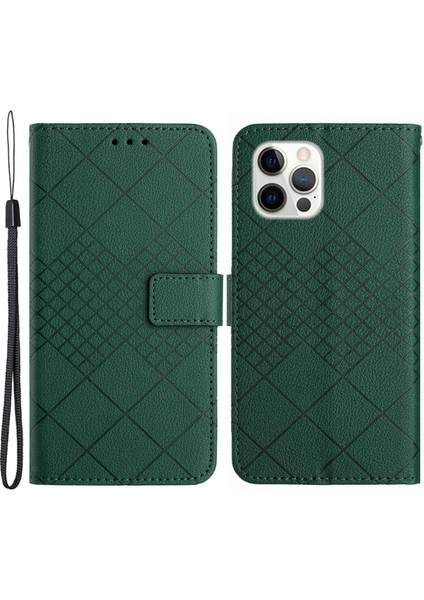 iPhone 13 Pro Pu Deri TeIefon Kılıfı (Yurt Dışından)