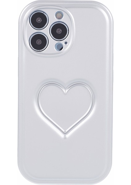 iPhone 14 Pro Max Tpu 3D Effect Heart TeIefon Kılıfı (Yurt Dışından)