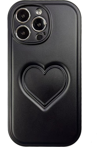 iPhone 13 Pro Max Içbükey 3D Heart Tpu Arka TeIefon Kılıfı (Yurt Dışından)