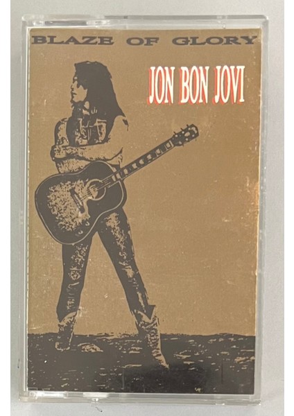 VIRGIN RECORDS Jon Bon Jovi Blaze Of Glory Kaset (Orjinal Dönem Baskı)