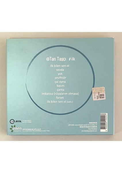 MÜZİK Tan Taşçı Ilk CD (Orjinal Dönem Baskı)