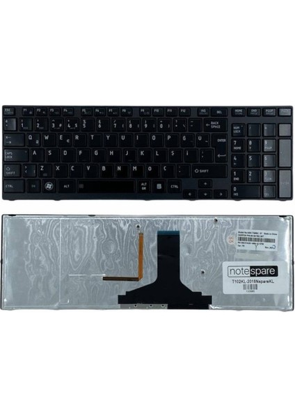 Toshiba ile Uyumlu Satellite A660-1EK, A660-1EM, A660-1EN Notebook Klavye Işıklı Siyah Tr