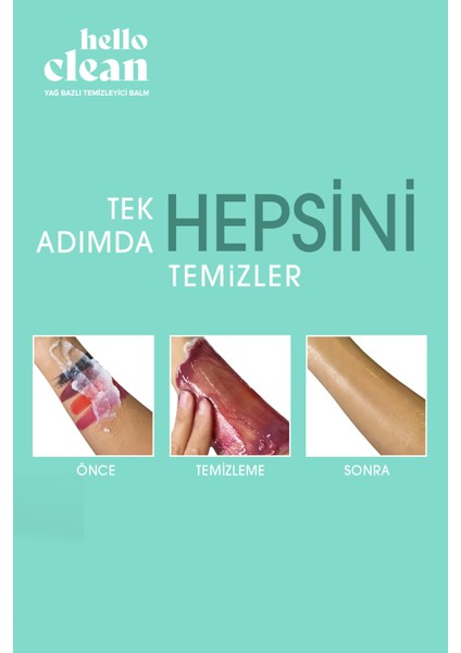 Hello Clean Yağ Bazlı Temizleyici Balm + Oleanolik Asit 100 Ml