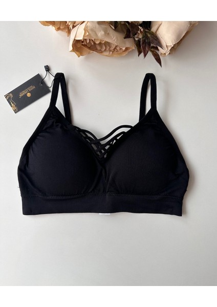 Günlük Kullanım Önü Bağlama Detaylı Padli Yumuşak Bralet fırsatları