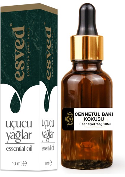 Cennetül Baki Kokusu Saf Esansiyel Uçucu Yağ Buhurdanlık Yağı Difüzör Esansı Aromaterapi Ortam Koku 10ml