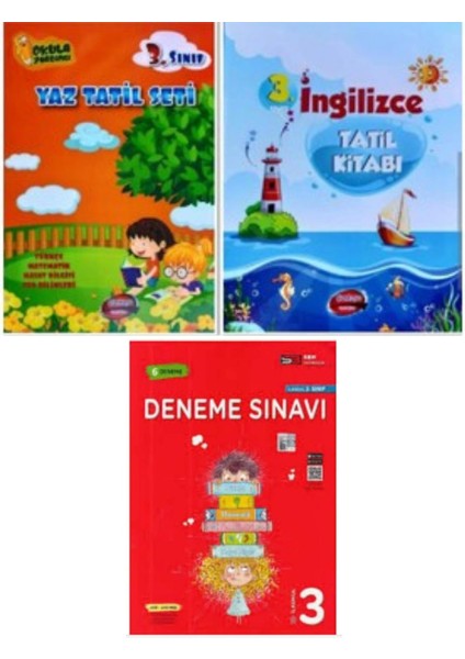 3. Sınıf Yaz Tatil Kitabı – İngilizce Tatil Kitabı - 6'lı Deneme Sınavı Kitabı