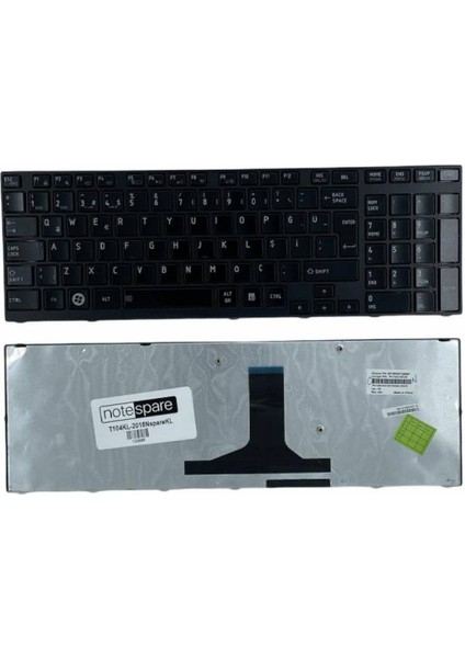 Toshiba ile Uyumlu Satellite A660-1EK, A660-1EM, A660-1EN, A660-1ER Notebook Klavye Siyah Tr