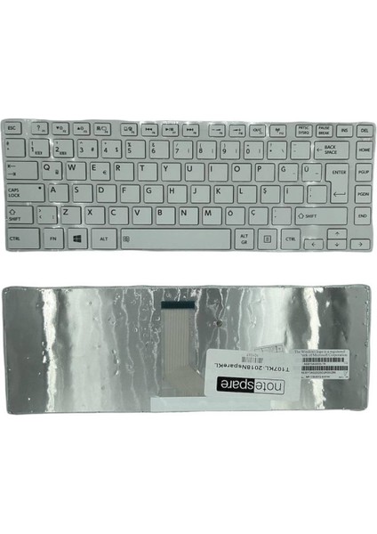 Toshiba ile Uyumlu Satellite Pro C840, C840D, C845, C845D, L800, L800D Notebook Klavye Beyaz Tr