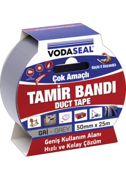 0963 Çok Amaçlı Tamir Bandı Gri 50mm 10 mt