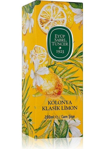 Klasik Limon Kolonyası 200 ml - Cam Şişe