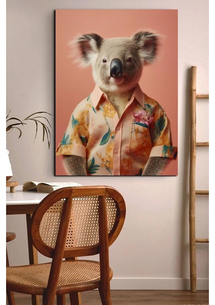 Koala Portresi Kanvas Tablo