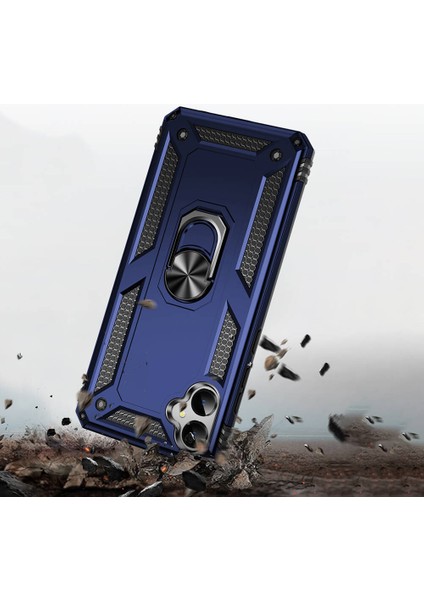 Samsung Galaxy A05 Kılıf Military Armor Ring Case Yüzüklü Standlı Tank Koruma Silikon Kapak