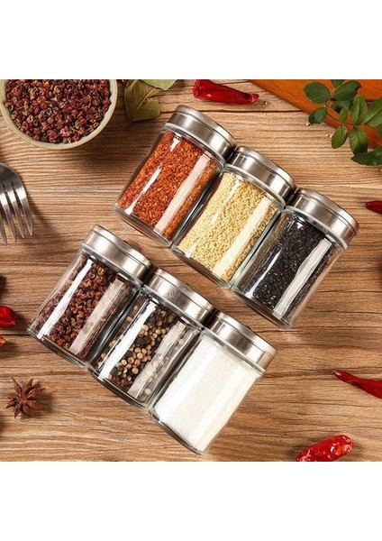 6 Adet Mutfak Gadgets Baharat Şişe Baharat Kutusu Mutfak Baharat Depolama Şişe Kavanoz Şeffaf Pp Tuz Biber Kümesi Toz Kutusu Seti | Tuz Domuzları, Mahzenler ve Amp;sunucular (Yurt Dışından)