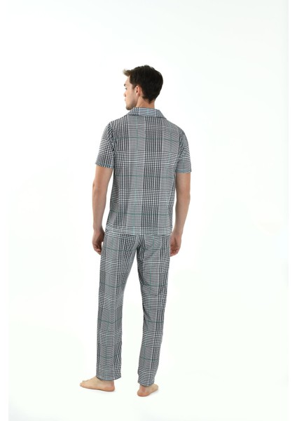 3'Lü Yakalı Erkek Pijama Takımı