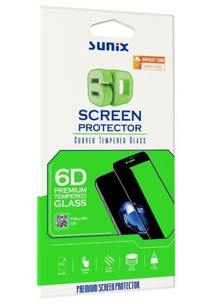 Samsung A32 ile Uyumlu 6d Hayalet Temperli Ekran Koruyucu Cam Siyah 2 Adet