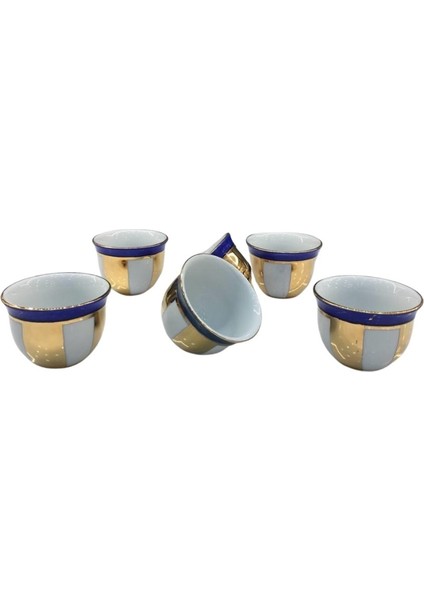 Kenar Gold 6'lı Mırra Kobalt