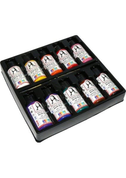 Yayınları Südor 10'lu Akrilik Boya Seti Fırçalı 10 Renk Akrilik 10X40ML