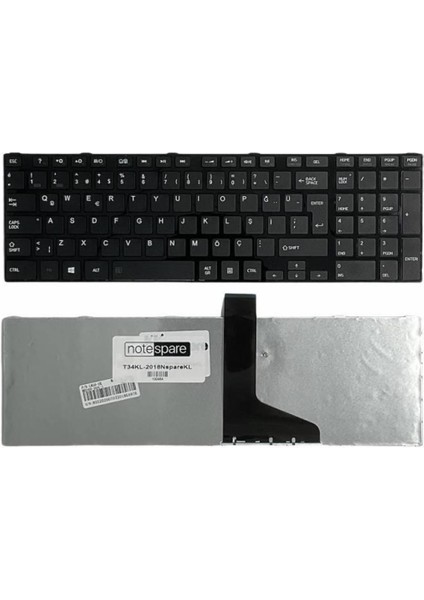 Toshiba ile Uyumlu Satellite L850-143, L850-14V, L850-154, L850-15J Klavye Çerçeveli Siyah Tr