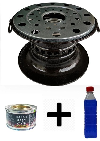Jel Yakıtlı Isıtıcı Osmanlı Ocağı Kamp Ocağı 0.5 Lt Jel Hediyeli