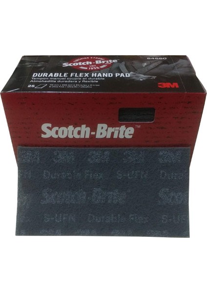 64660 Scotch-Brıte El Pedi Gri Keçe 225X155X5 mm