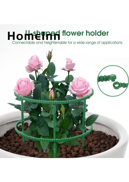 Homeınn Bitki Destek Halkası Çok Amaçlı Sağlam Çiçek Destek Standları Bitki Toprak Kazıkları (Yurt Dışından) indirimleri