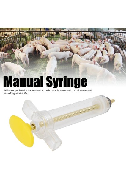 Hao Kan Veteriner Enjeksiyon Şırıngası Hayvancılık Çiftliği Manuel Enjektör Sığır Koyun Köpek Kedi Için (Yurt Dışından)