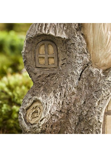 Ağaç Kütüğü Güneş Işığı Süper Mağazasında Minyatür Peri Evi ile Tam Boyutlu Peri Bahçesi Kuş Banyosu (Yurt Dışından) modelleri