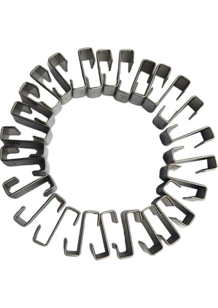 W Yay Telleri-50 Adet * Sera Cam Klipsi-Gümüş (Yurt Dışından) fırsatları