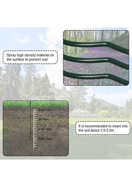Bitki Destek Halkası-6 x Bahçe Bitki Destek Direği-Yeşil (Yurt Dışından) indirimleri
