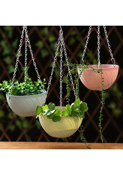 Balkon Zinciri Asılı Yetiştiricilerinin Saksı Sepeti Taklit Rattan Dokuma Mj (Yurt Dışından) indirimleri