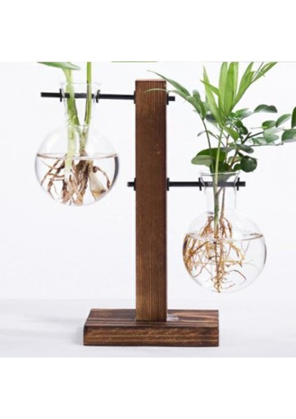 Ahşap Çerçeve Cam Topraksız E Ev Bonsai Çiçek Bitki Saksı Masa Dekoru Özellikleri: Küçük (Yurt Dışından) fırsatları