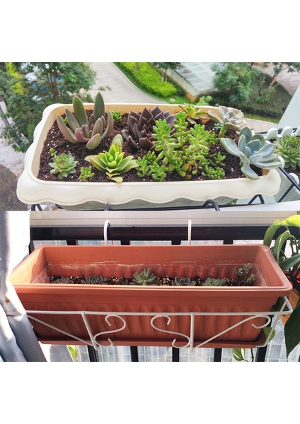 Asılı Raf Sepet Kancaları Balkon Etli Bitki Mini Pot Tutucu Korkuluk Raf Mj (Yurt Dışından) fırsatları