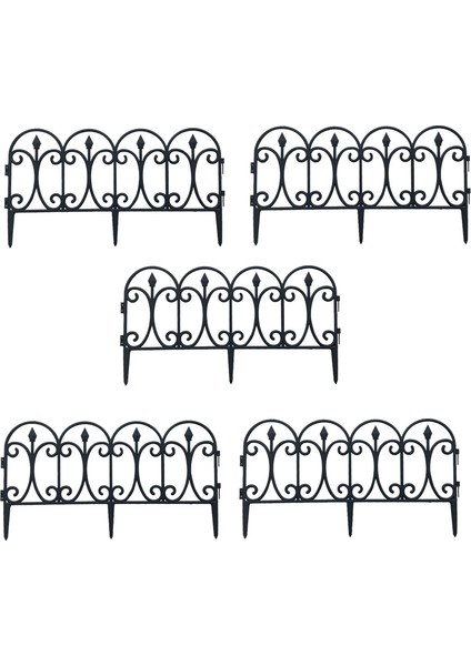 Bahçe Dekorasyonu Dış Mekan Için 5pcs Bahçe Sınır Çiti Dekoratif (Yurt Dışından) fiyatları