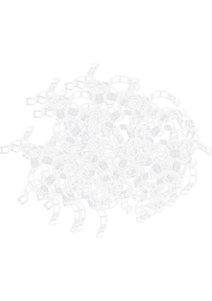 100 Adet 25MM Plastik Fabrikası Destek Klipleri Türleri Bitkiler Asmak Asma (Yurt Dışından)