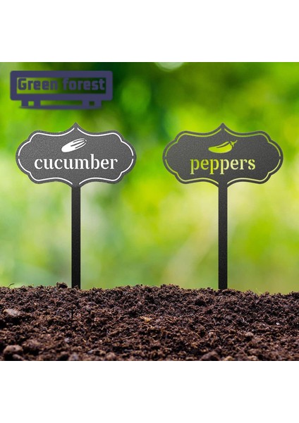 Yeşil Orman Bitki Işaretleyici T-Şekli Etiketler Çiftlik Sera Bitkisel Sebze Bitki Etiketi (Yurt Dışından) modelleri